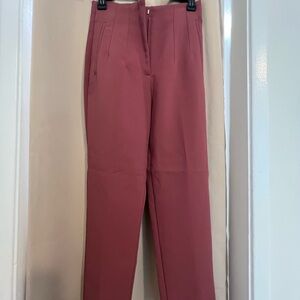 Zara Women's Trousers in Dark Pink